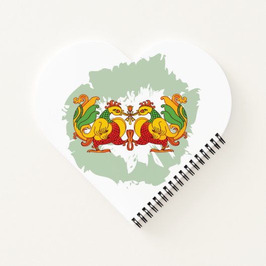 Hansa Puttuwa – Two Entwined Swans Notitieboek (Achterkant)