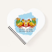 Hansa Puttuwa – Two Entwined Swans Notitieboek (Voorkant)