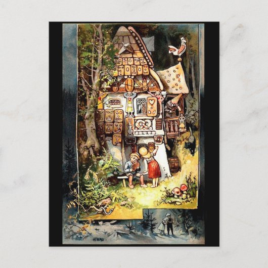 hansel en gretel 2  briefkaart (Voorkant)