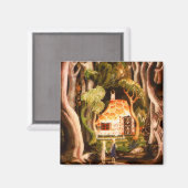 Hansel et Gretel Fairy Tale Magnet (Recto/Verso)