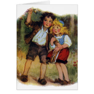 Hansel et Gretel perdus dans les bois