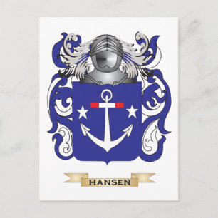 Hansen-(Denemarken) Wapenmunt (gezinscrest) Briefkaart