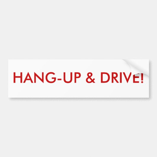 Hant-up & drive bumpersticker (Voorkant)
