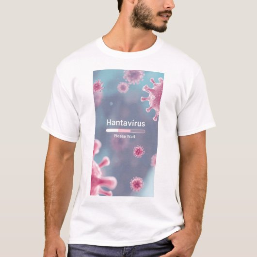 Hantavirus esthétique Microbe Art – T-shirt de sci (Devant)