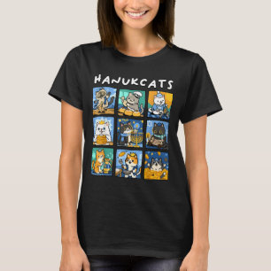 Hanukcats Hanukkah Katten Menorah Joods Chanukah G T-shirt