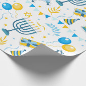 Hanukka Cadeaupapier (Hoek)