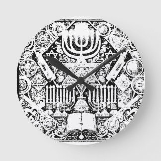 Hanukka Joodse Menora Hebreeuws Ronde Klok