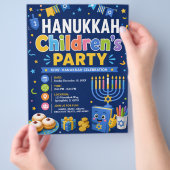 Hanukka Kinderfeest Flyer (Hand)