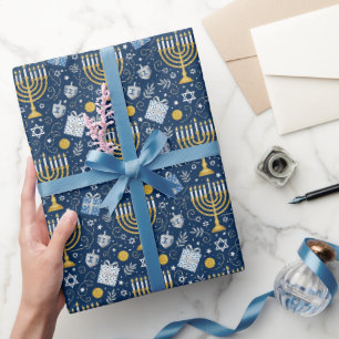 Hanukka Menora Inpakpapier