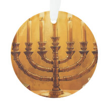 Hanukka Menora Lichtfeest Ornament