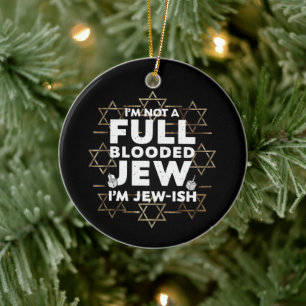 Hanukka Niet Volbloed Jood Joods Chanukka Keramisch Ornament