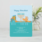 Hanukka Uitnodiging (Staand voorkant)