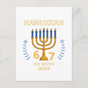 Hanukkah 67 Six Seven Meme Briefkaart