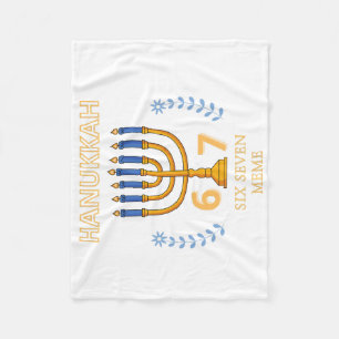 Hanukkah 67 Six Seven Meme Fleece Deken