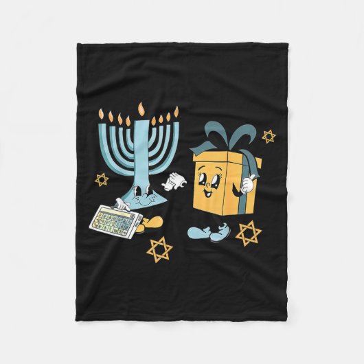 Hanukkah Aac Speech Therast Slp Communication Acce Fleece Deken (Voorkant)