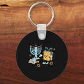 Hanukkah Aac Speech Therast Slp Communication Acce Sleutelhanger (Voorkant)