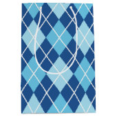 Hanukkah Argyle Medium Cadeauzakje (Voorkant)