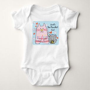 Hanukkah Baby Jersey Body Suit/Kat en Muis Romper