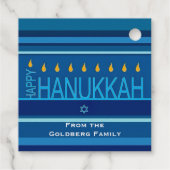 Hanukkah Bedankjes Labels (Achterkant)
