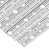 Hanukkah Black and White Stars 14 x 72 Korte Tafelloper (Hoek)
