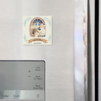 Hanukkah Blessing - Grandfather and Child Magneet