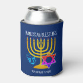 Hanukkah Blessings Blikjeskoeler (Blikje Voorkant)