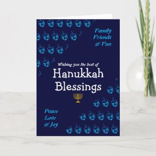 HANUKKAH BLESSINGS FEESTDAGEN KAART
