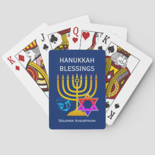 HANUKKAH BLESSINGS  POKERKAARTEN
