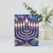 Hanukkah Briefkaart (Staand voorkant)