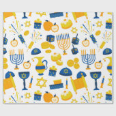 Hanukkah Cadeaupapier (Vlak)