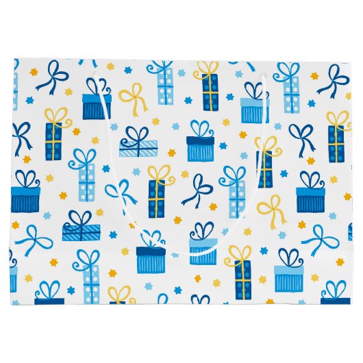 Hanukkah Cadeaus Groot Cadeauzakje (Achterkant)