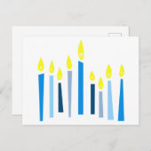 Hanukkah Candles Briefkaart (Voorkant / Achterkant)