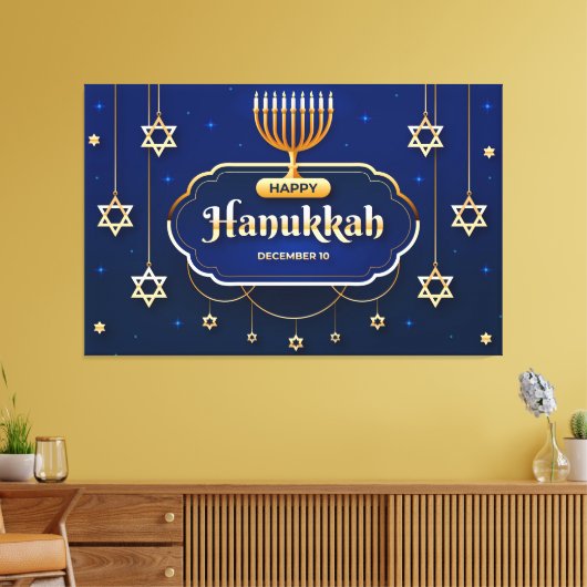 Hanukkah Canvas Afdruk (Insitu (Woonkamer))