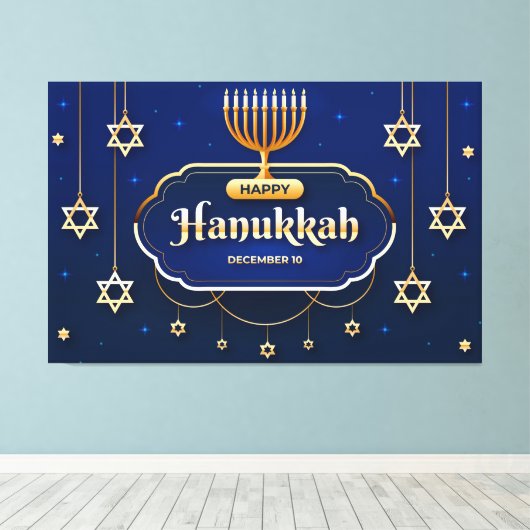 Hanukkah Canvas Afdruk (Insitu (Houten vloer))