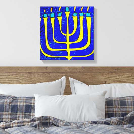Hanukkah Canvas Afdruk (Insitu (Slaapkamer))