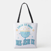 Hanukkah-Canvas tas (Achterkant)