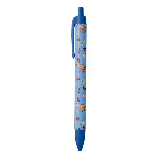 Hanukkah Cat Dreidel Blue Holiday Pen (Top (Verticaal))