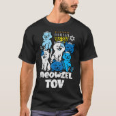 Hanukkah Cats Meowzel Tov Chanukah Joodse Vrouwen T-shirt (Voorkant)