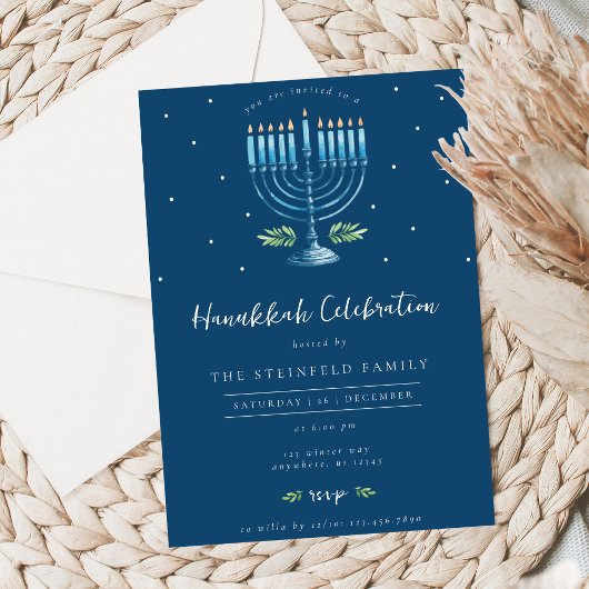 Hanukkah Celebration Invitation