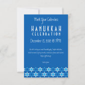 Hanukkah Celebration Invite Kaart (Achterkant)