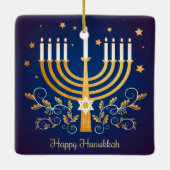 Hanukkah Ceramic Ornament (Achterkant)
