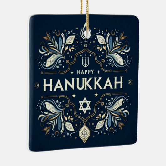 Hanukkah Ceramic Ornament (Rechts)