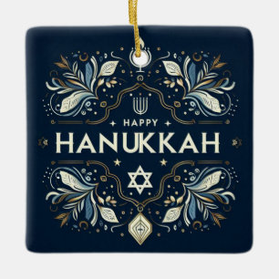 Hanukkah Ceramic Ornament