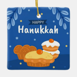 Hanukkah Ceramic Ornament