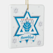 Hanukkah Ceramic Ornament (Rechts)