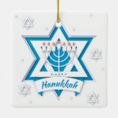 Hanukkah Ceramic Ornament (Achterkant)