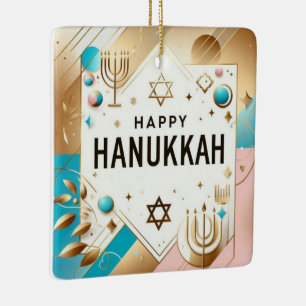 Hanukkah Ceramic Ornament