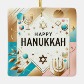 Hanukkah Ceramic Ornament (Voorkant)