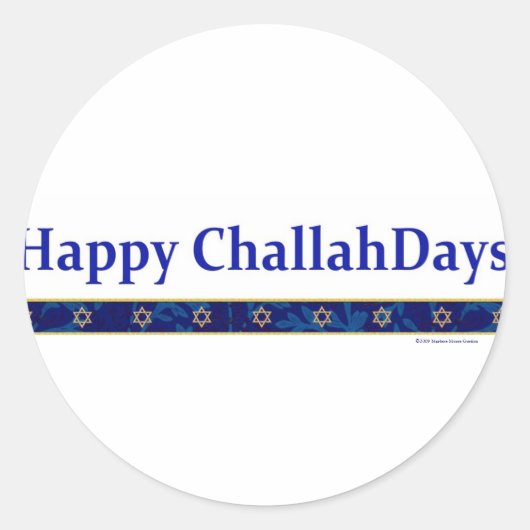Hanukkah ChallahDays Stickers (Voorkant)