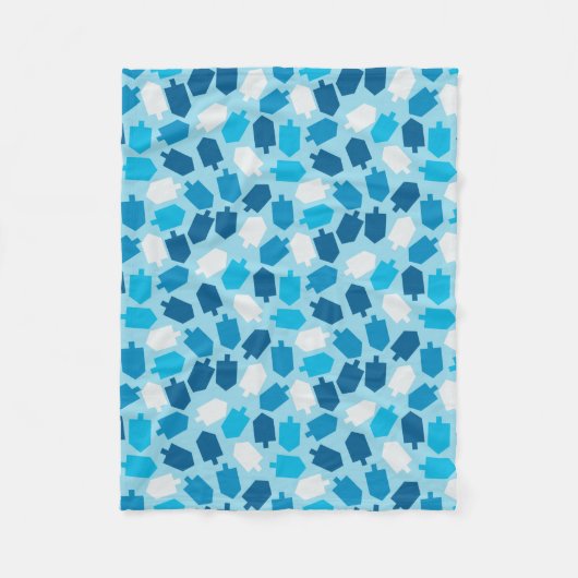 Hanukkah Chanukah Driedel Pattern Fleece Deken (Voorkant)